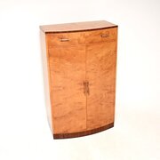 Art Deco Satin Birch And Walnut Compactum Wardrobe
