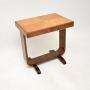Art Deco Satin Birch and Walnut Side Table