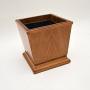Art Deco Walnut Planter / Waste Paper Bin