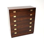 Danish Vintage Rosewood Bureau / Chest Of Drawers