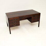 Danish Vintage Rosewood Desk By O. Bank Larsen