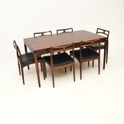 Danish Vintage Rosewood Dining Table And Chairs