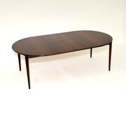 Danish Vintage Rosewood Extending Dining Table