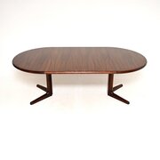 Danish Vintage Rosewood Extending Dining Table