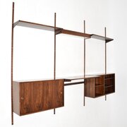 Danish Vintage Rosewood Wall Mounted Shelving