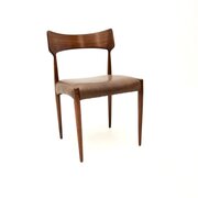 Danish Vintage Rosewood And Leather Desk Chair