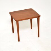 Danish Vintage Solid Teak Side Table