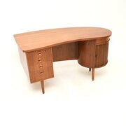 Danish Vintage Teak Desk By Kai Kristiansen