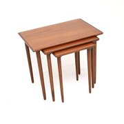 Danish Vintage Teak Nest Of Three Tables