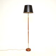 Danish Vintage Teak and Brass Floor Lamp