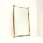 French Vintage Brass Mirror