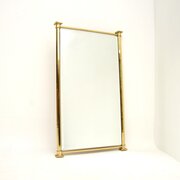 French Vintage Brass Mirror