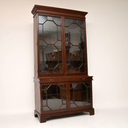 George III Mahogany Two Section Bookcase