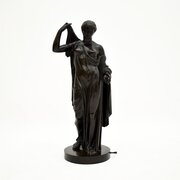 Large Antique French Bronze Neoclassical Lady