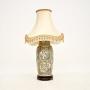 Large Antique Oriental Ceramic Table Lamp