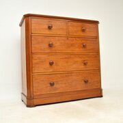 Large Antique Victorian Mahogany Chest Of Drawers
