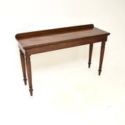 Large Antique Victorian Mahogany Console Table