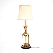 Large Vintage Brass Table Lamp