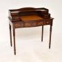 Mahogany Leather Top Bonheur Du Jour Writing Table