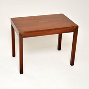Military Campaign Mahogany Side / Coffee Table
