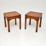 Pair of  Burr Walnut Side Tables