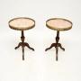 Pair of Antique French Marble Top Wine Tables