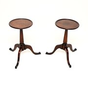 Pair Of Antique Georgian Mahogany Wine Tables