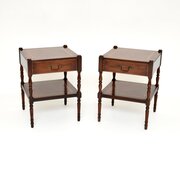 Pair Of Antique Georgian Style Mahogany Tables