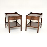 Pair Of Antique Georgian Style Mahogany Tables