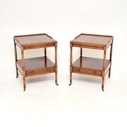 Pair Of Antique Georgian Style Mahogany Tables