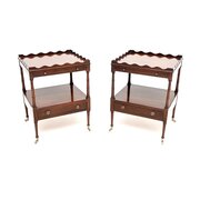Pair of Antique Georgian Style Mahogany Tables