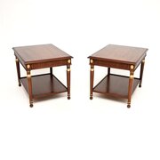 Pair Of Antique Georgian Style Mahogany Tables