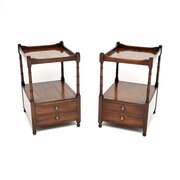 Pair Of Antique Georgian Style Mahogany Tables