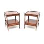 Pair of Antique Georgian Style Satinwood Tables