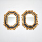 Pair Of Antique Italian Decorative Gilt Mirrors