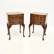 Pair Of Antique Mahogany Bedside Chests