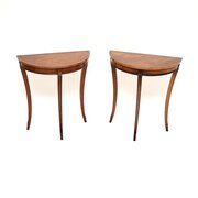 Pair Of Antique Mahogany Regency Style Consoles
