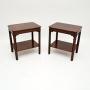 Pair of Antique Mahogany Side Tables