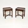 Pair of Antique Mahogany Side Tables