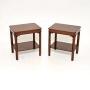 Pair of Antique Mahogany Side Tables
