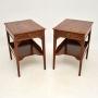 Pair of Antique Mahogany Side / Bedside Tables
