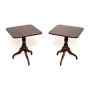 Pair of Antique Mahogany Tripod Side Tables