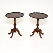 Pair Of Antique Mahogany Wine Tables
