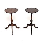 Pair Of Antique Mahogany Wine Tables
