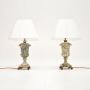 Pair of Antique Marble Table Lamps
