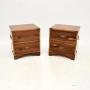 Pair of Antique Military Campaign Style Yew Chests