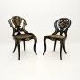 Pair of Antique Victorian Papier Mache Chairs
