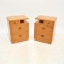 Pair of Art Deco Satin Birch Bedside Chests