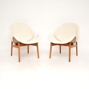 Pair Of Danish Vintage Lounge Chairs By Hans Olsen