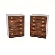 Pair Of Danish Vintage Rosewood Bedside Chests